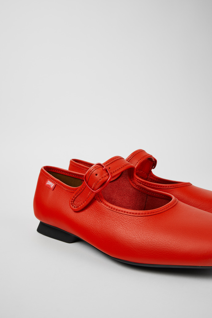 Camper Casi Myra - Zapatos de piel rojos para mujer.