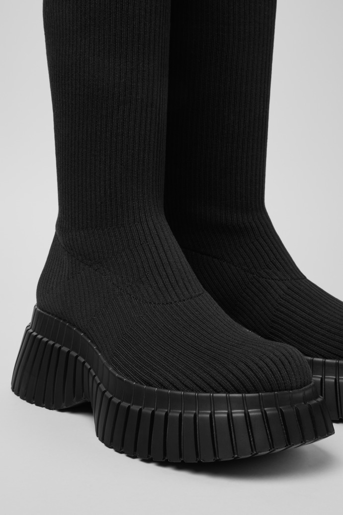 Camper Pix BCN - TENCEL - Botas negras de TENCEL Lyocell para mujer.