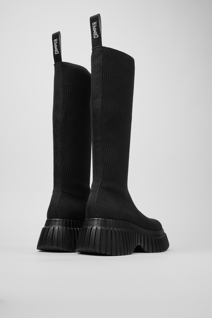 Camper Pix BCN - TENCEL - Botas negras de TENCEL Lyocell para mujer.