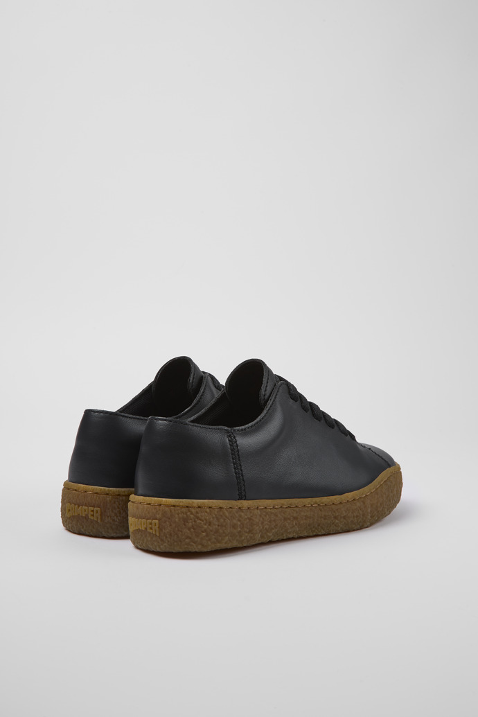 Camper Peu Terreno - Zapatillas negras de piel para mujer