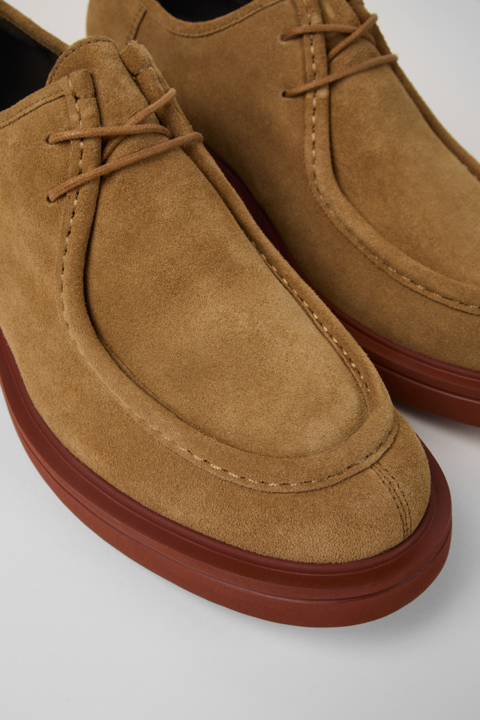 Camper Norman - Zapatos marrones de piel nobuk para hombre.
