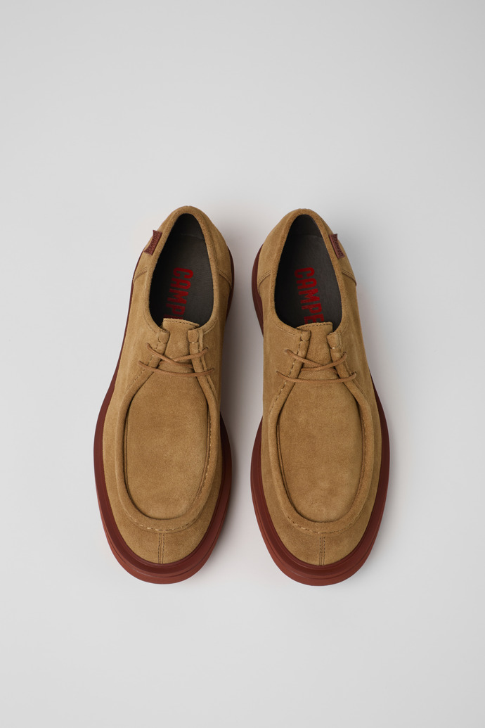Camper Norman - Zapatos marrones de piel nobuk para hombre.