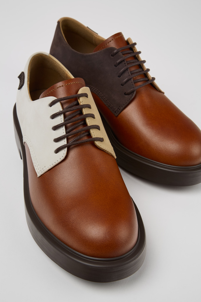 Camper Twins - Zapatos multicolor para mujer de piel y nobuk.