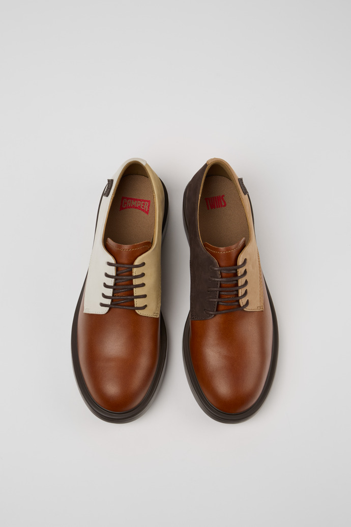 Camper Twins - Zapatos multicolor para mujer de piel y nobuk.