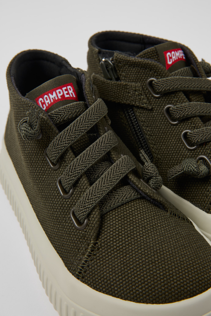 Camper Peu Roda - Zapatilla infantil de textil verde