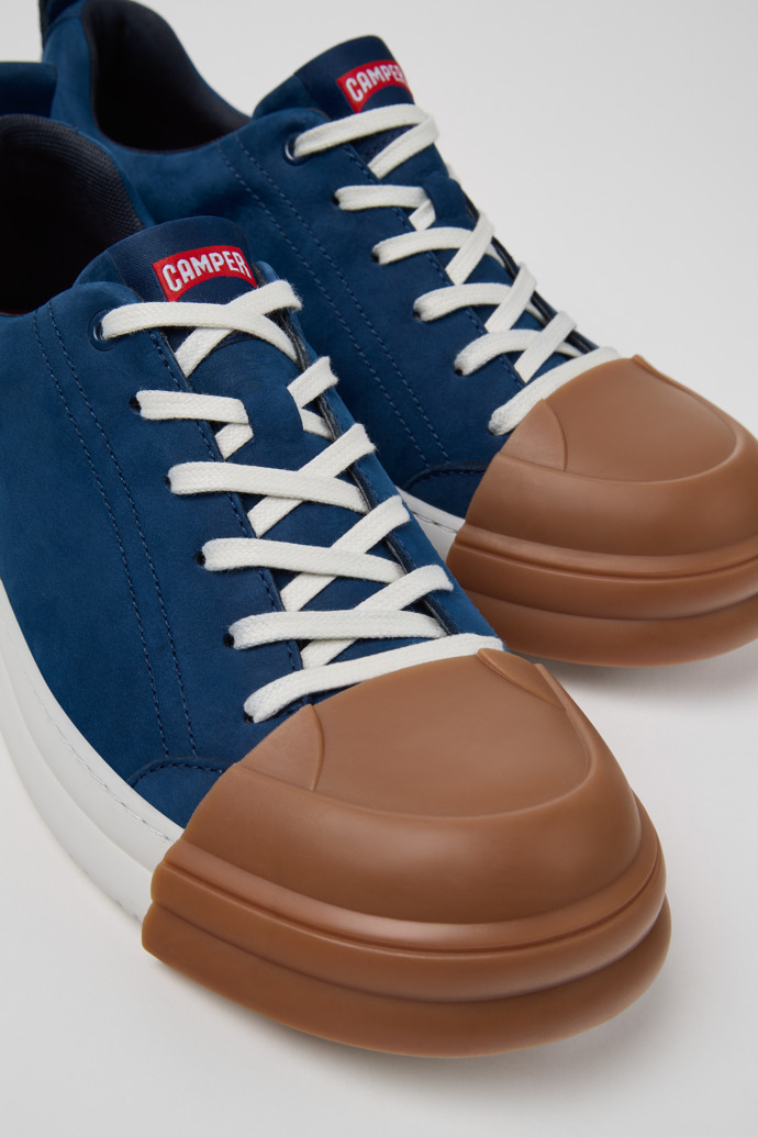 Camper Junction Runner - Zapatillas de piel nobuk azul para hombre