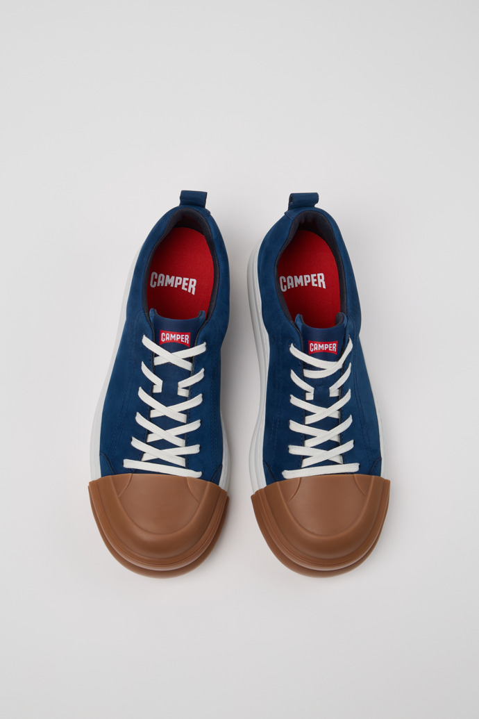 Camper Junction Runner - Zapatillas de piel nobuk azul para hombre