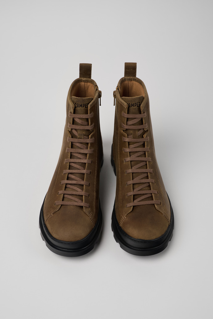 Camper Brutus - Bota de media caña con cordones para hombre