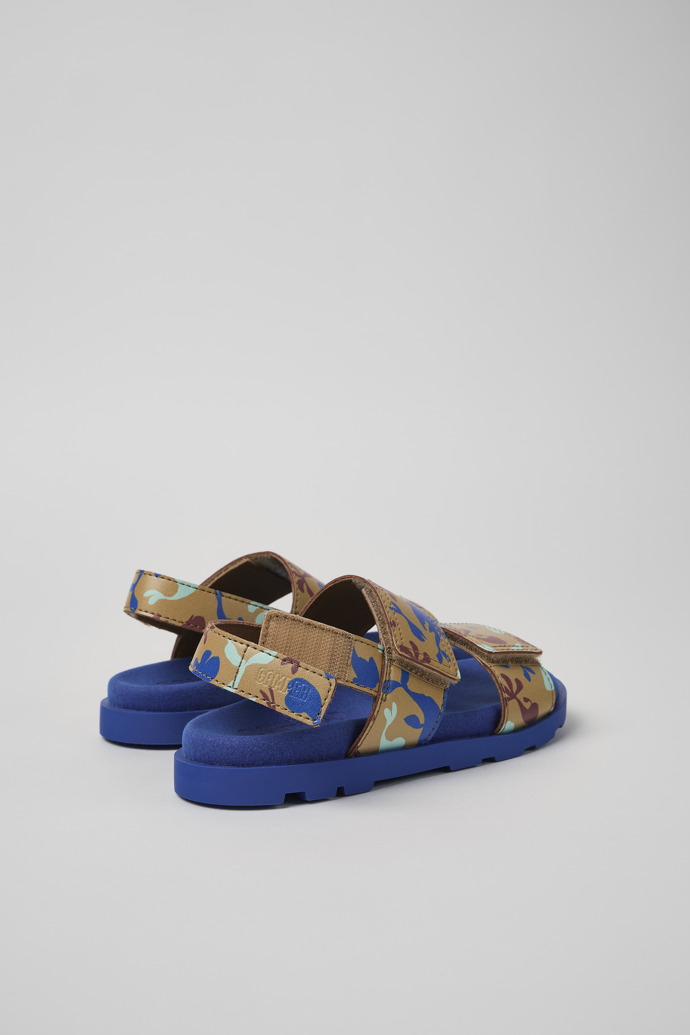 Camper Brutus Sandal - Sandalias multicolor de piel con doble tira