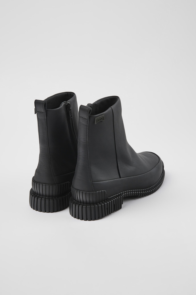 Camper Pix - Bota de piel negra para mujer