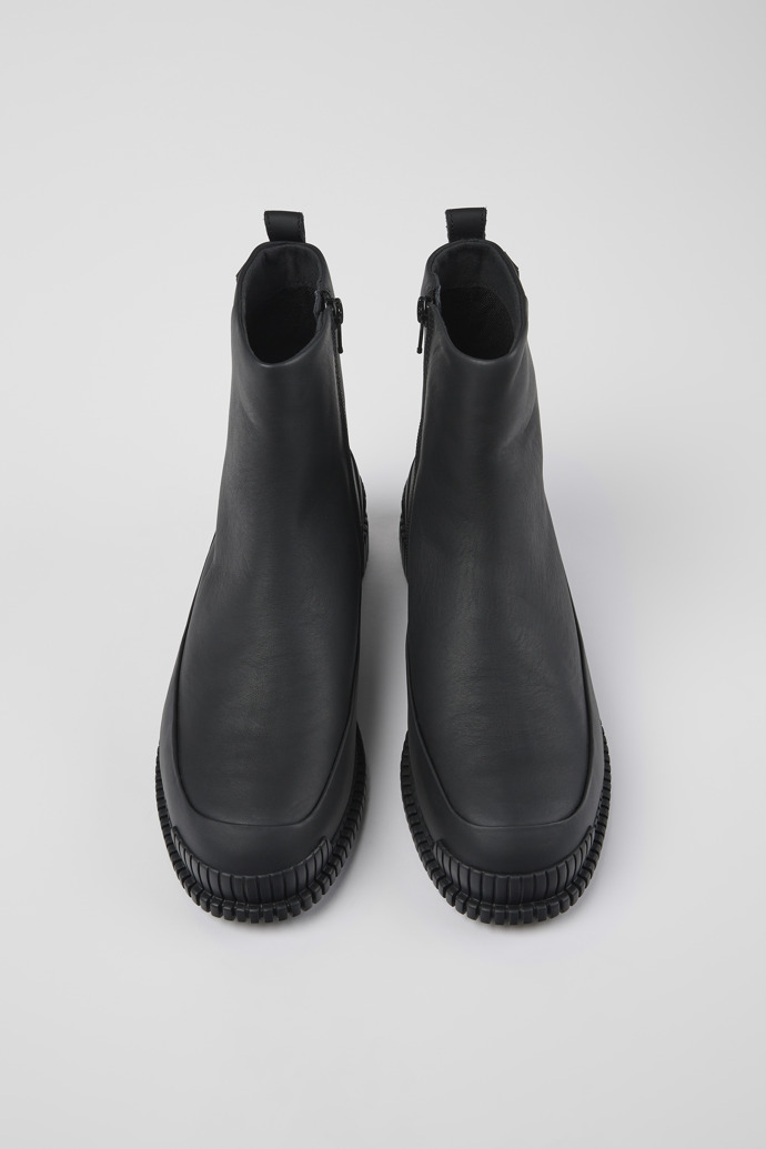 Camper Pix - Bota de piel negra para mujer