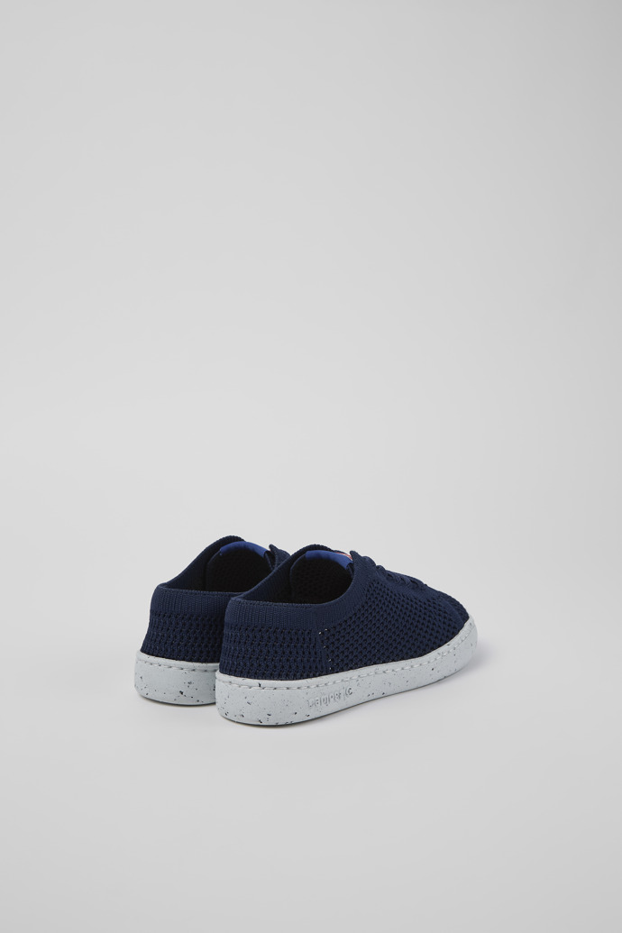 Camper Peu Touring - Zapato textil azul sin cordones.