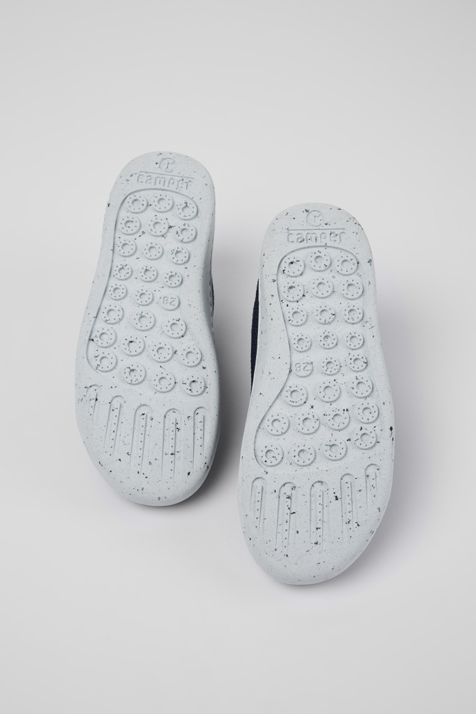 Camper Peu Touring - Zapato textil azul sin cordones.