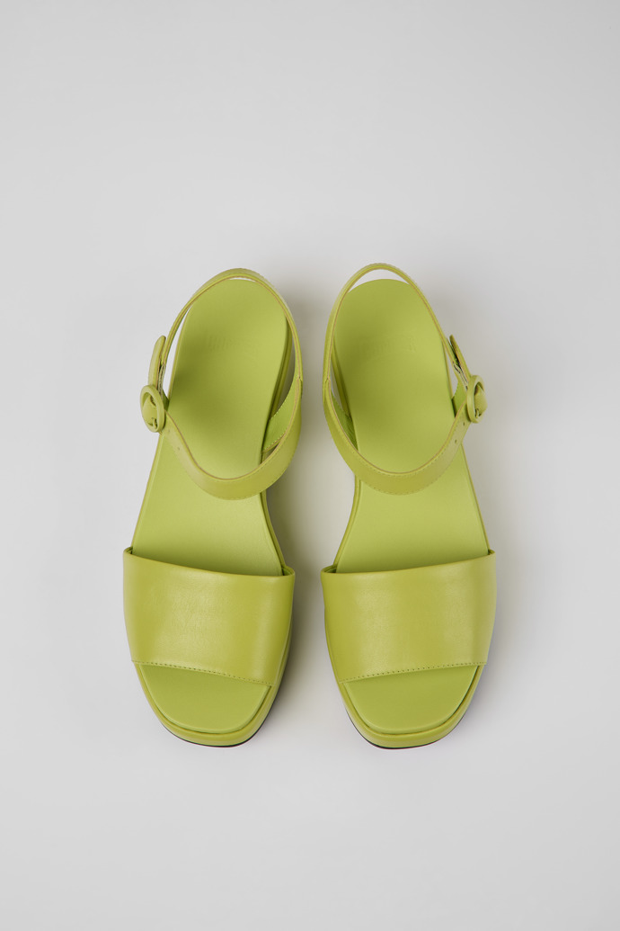 Camper Misia - Sandalias verdes de piel para mujer.