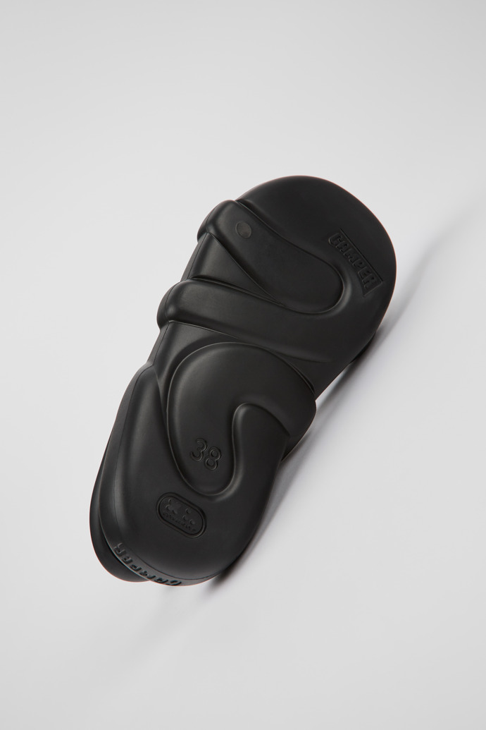 Camper Kobarah Flat Wide - Sandalias negras.