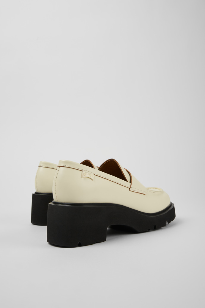 Camper Milah - Mocasines blancos de piel para mujer