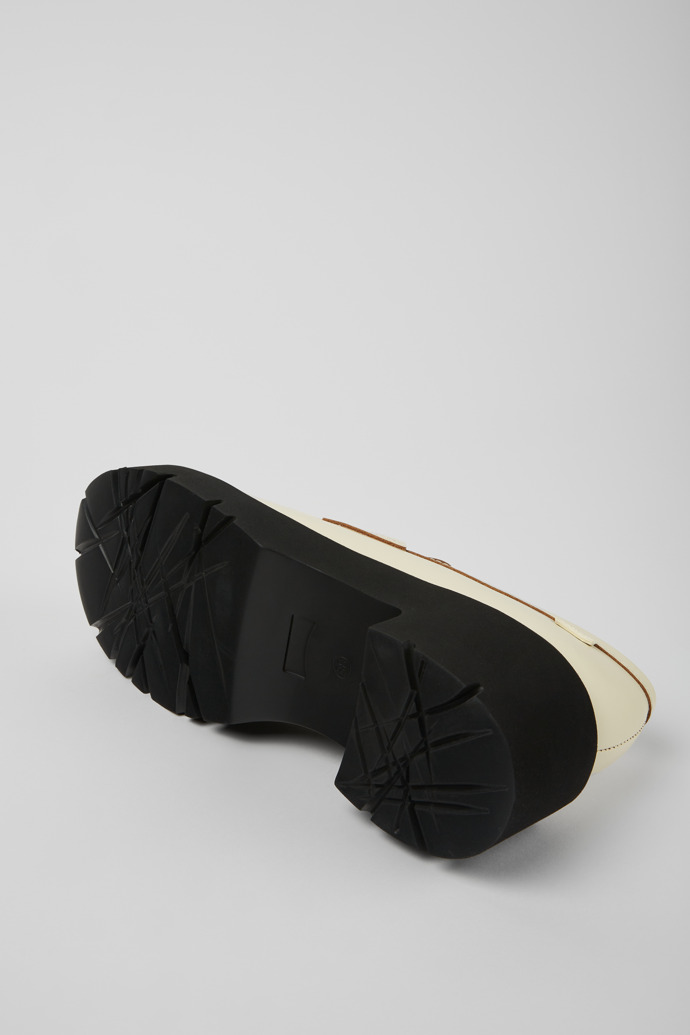 Camper Milah - Mocasines blancos de piel para mujer