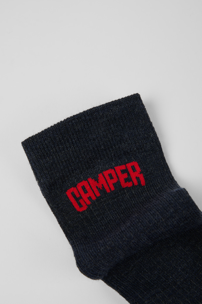 Camper SOX - Calcetines de lana merino grises y azules.