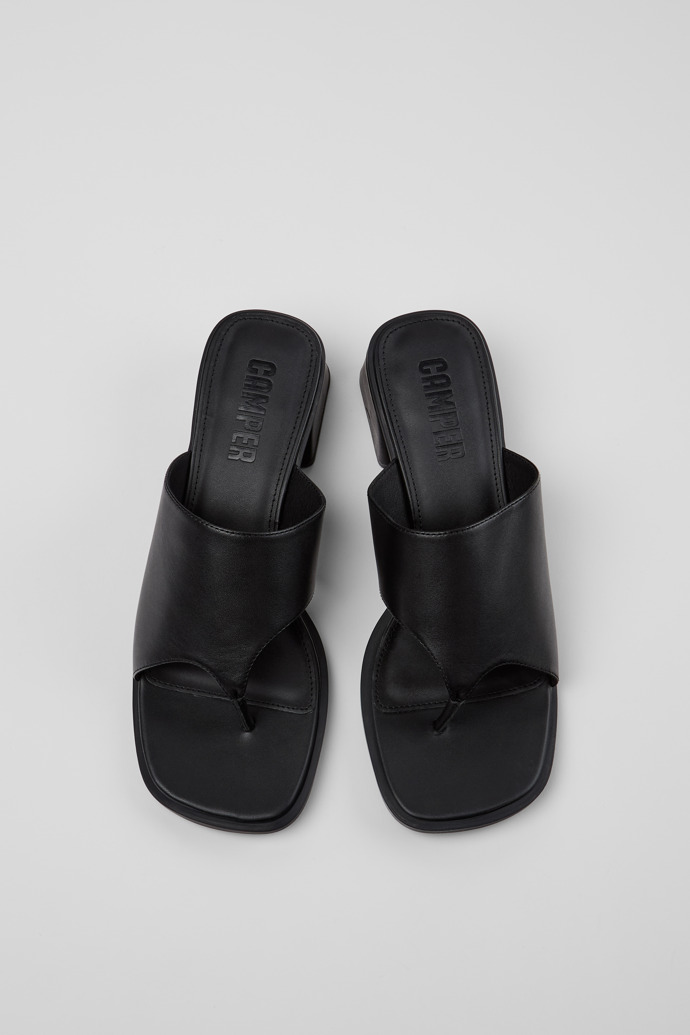 Camper Kora Sandal - Sandalias negras de piel para mujer