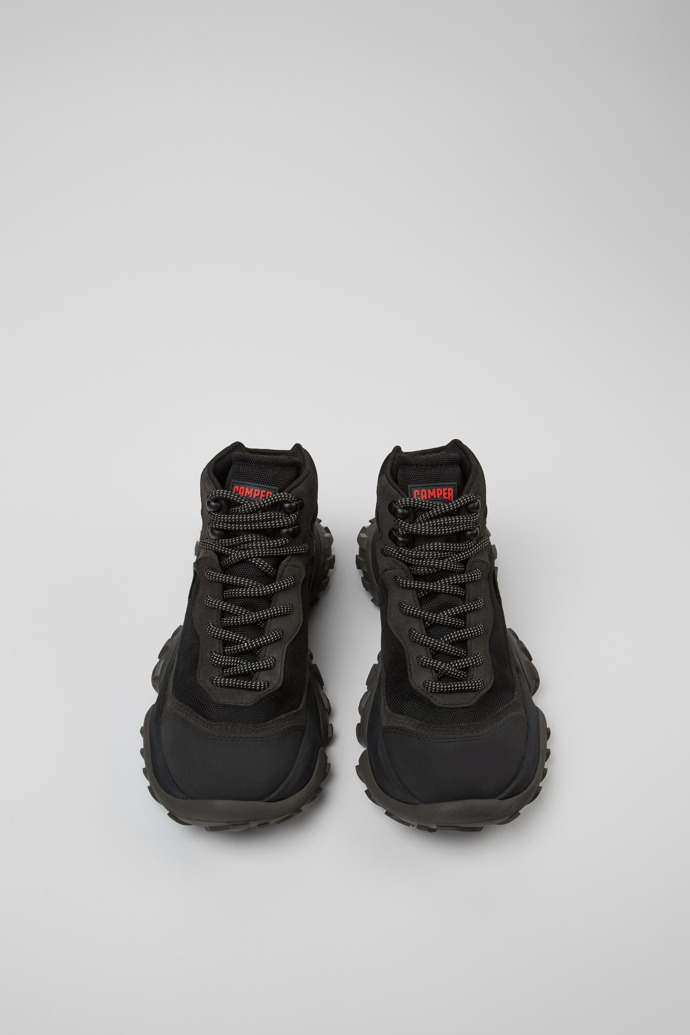 Camper Karst Trek - GORE-TEX - Botines negros y grises de tela y piel nobuk para mujer.