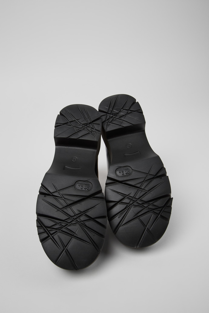 Camper Milah - Zapatos Mary Jane de piel verde para mujer