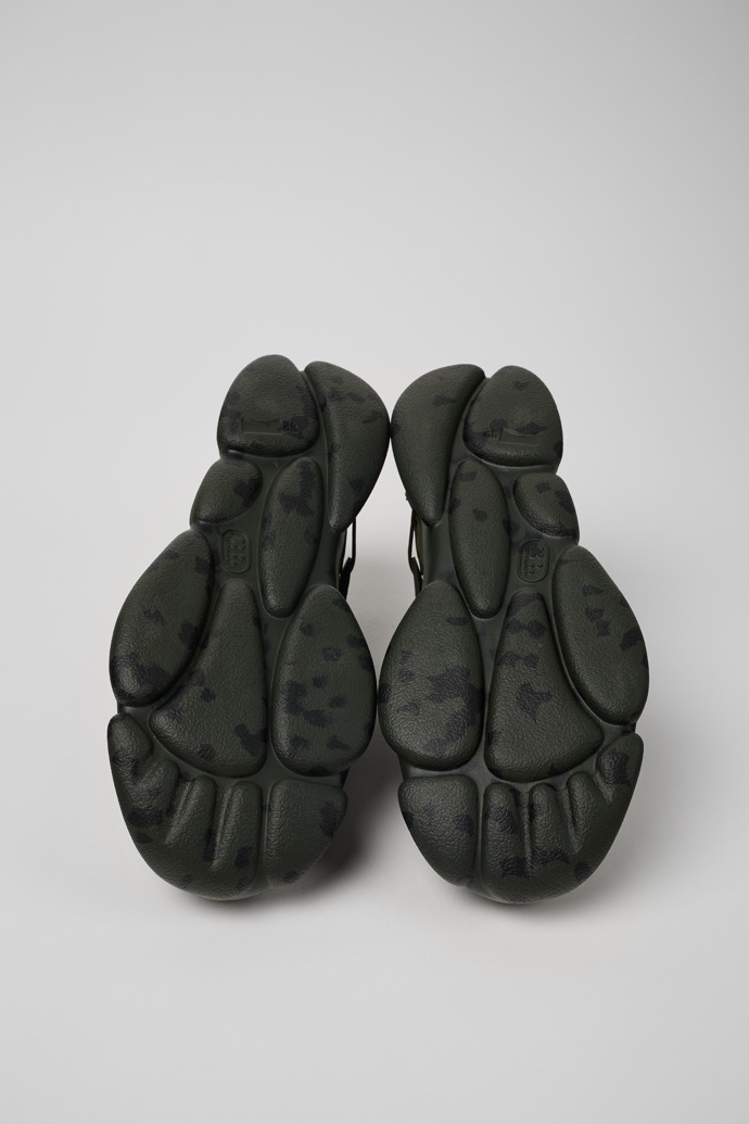 Camper Karst - Zapatillas verdes de tela y nobuk para hombre