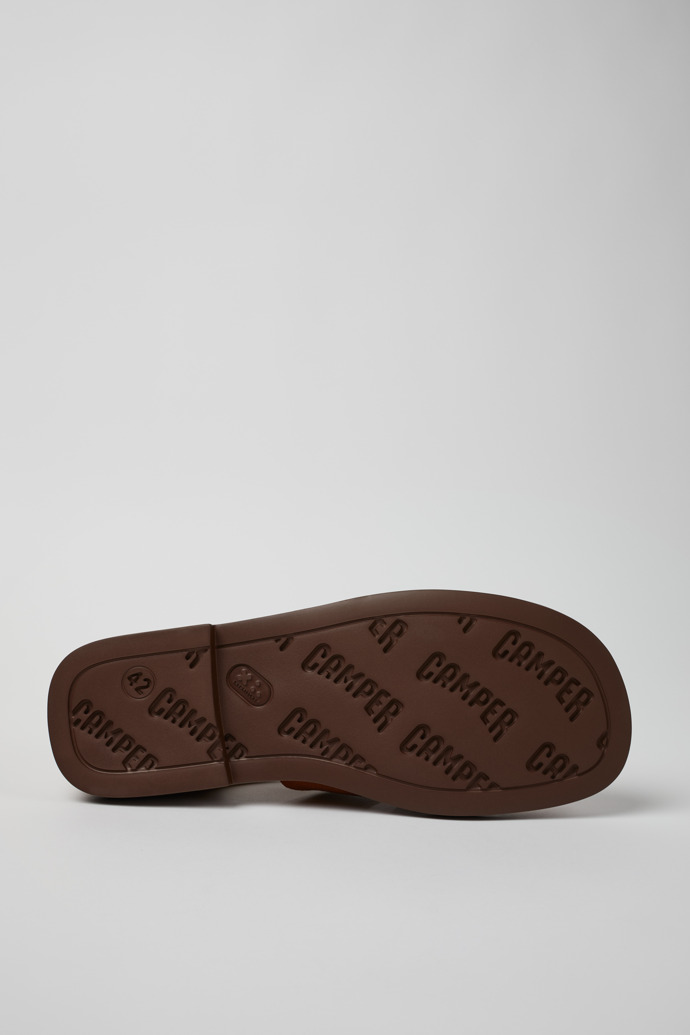 Camper Don - Sandalia marrón de nobuk para hombre.