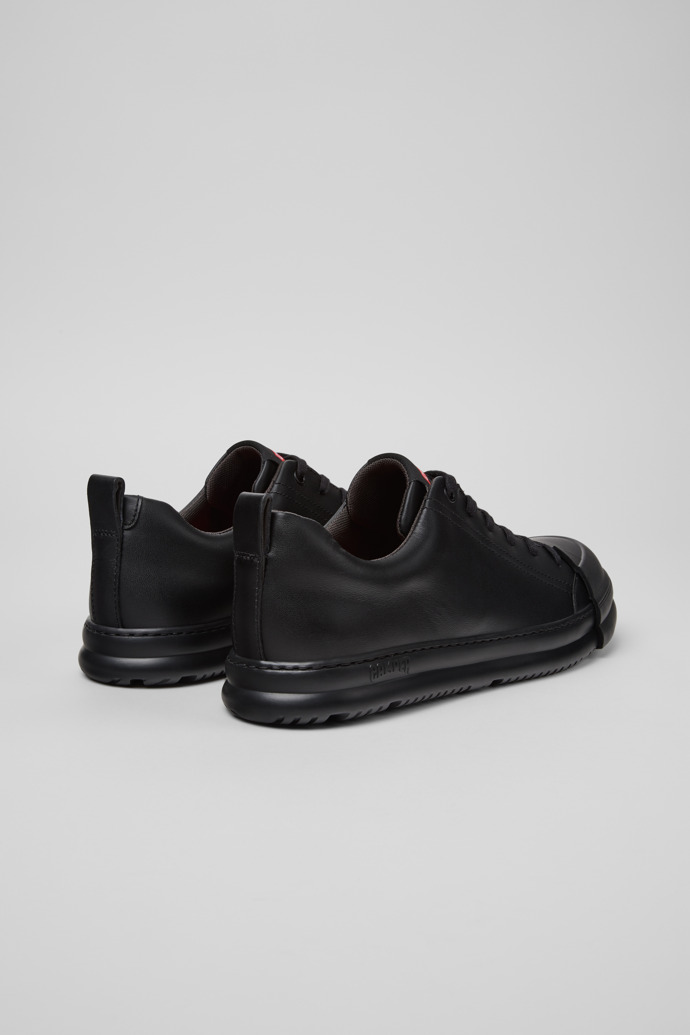 Camper Junction Runner - Zapatilla de piel negra para hombre.