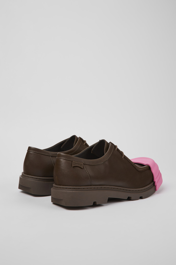 Camper Junction - Zapato de piel marrón para mujer
