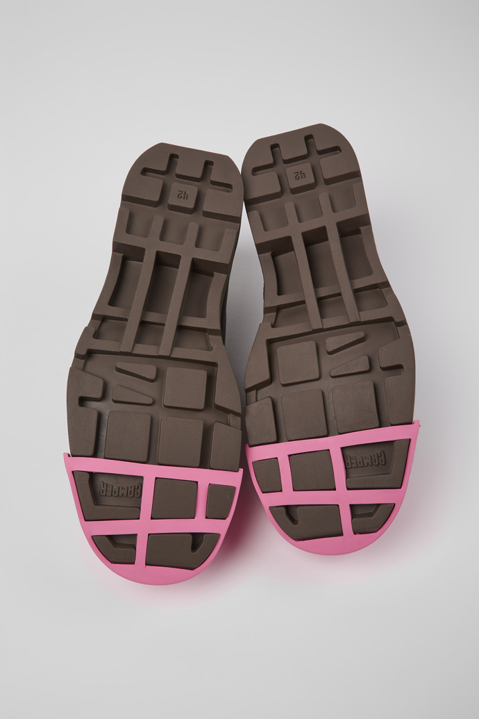 Camper Junction - Zapato de piel marrón para mujer