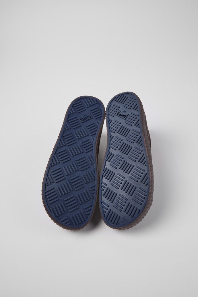 Camper Peu Roda - Botas de tela color vino para mujer.