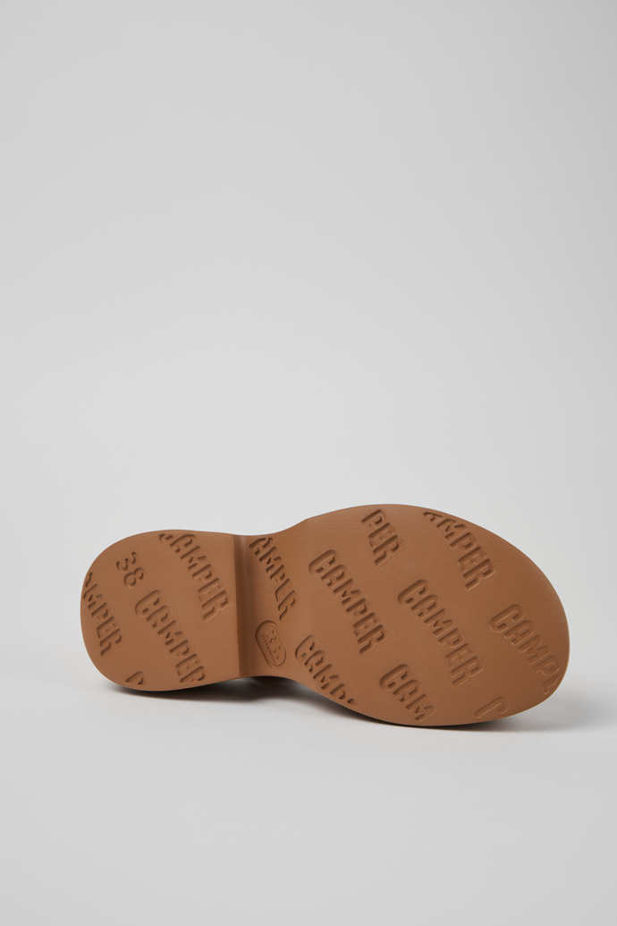 Camper Tasha - Sandalias de piel nude para mujer.