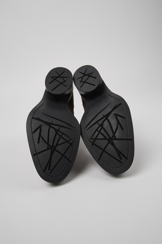 Camper Bonnie - Botines marrones de piel nobuk para mujer.