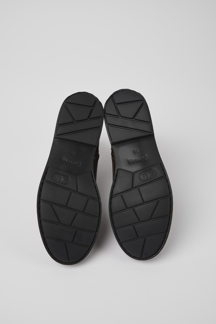 Camper Neuman - Bota de piel marrón de media caña para mujer.