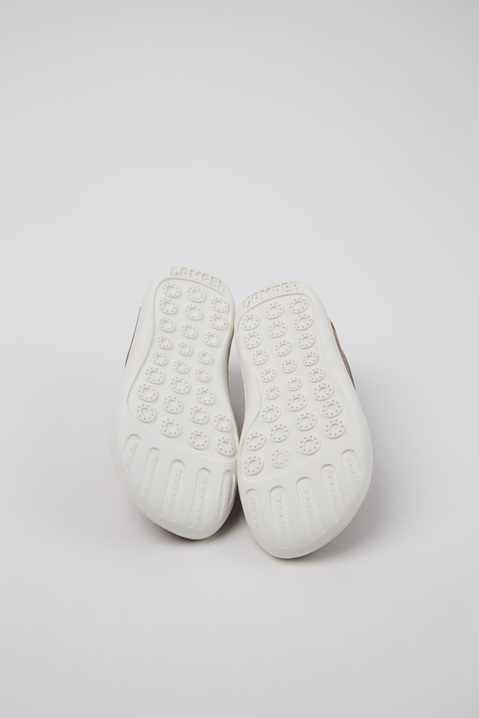 Camper Peu - Zapato infantil de piel marrón.