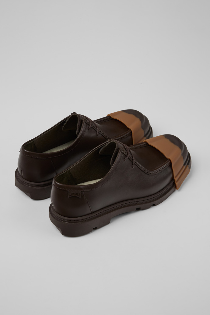 Camper Junction - Zapatos marrones de piel para hombre.