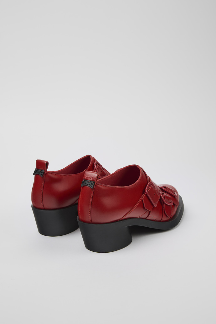 Camper Twins - Zapato de piel rojo para mujer