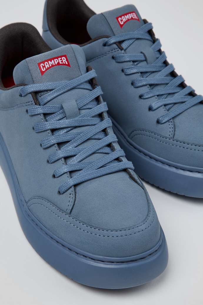 Camper Runner K21 - Zapatillas azules de piel nobuk para mujer
