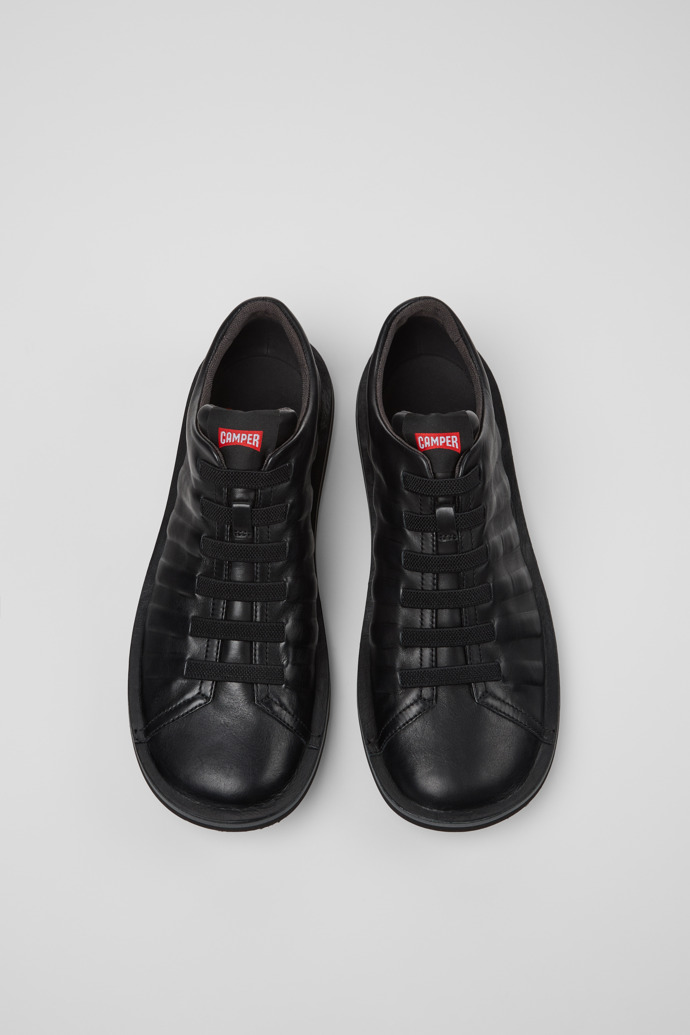 Camper Beetle - Zapatillas negras de piel para hombre.