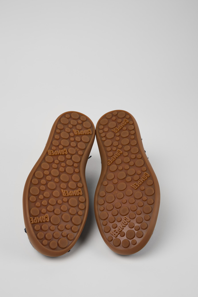 Camper Pelotas Soller - Zapatillas azules para hombre fabricadas con algodón orgánico.