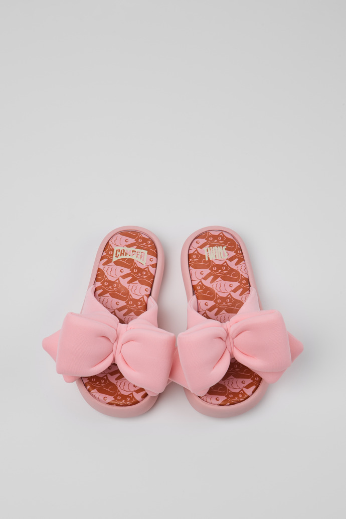 Camper Pelotas Flota - Sandalias rosas para niños de PET reciclado.