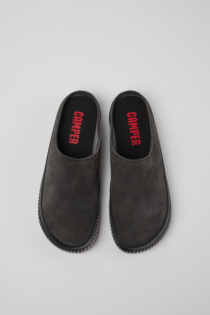 Camper Peu Roda - Sandalias grises de nobuk para hombre.