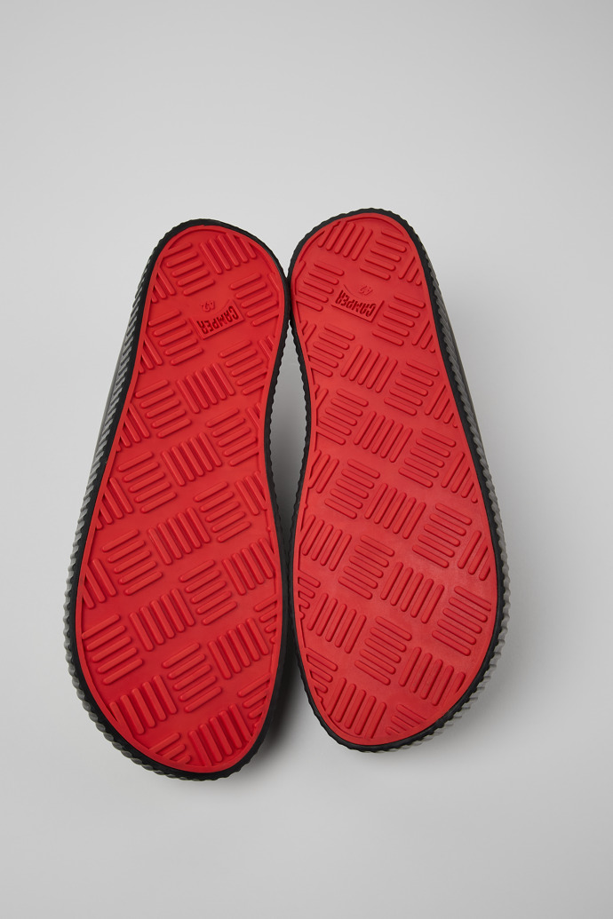 Camper Peu Roda - Sandalias grises de nobuk para hombre.