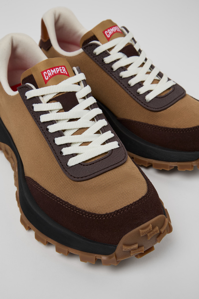 Camper Drift Trail VIBRAM - Zapatillas marrones para mujer de textil y nobuk