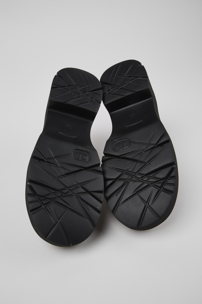 Camper Milah - Zuecos marrones de piel para mujer