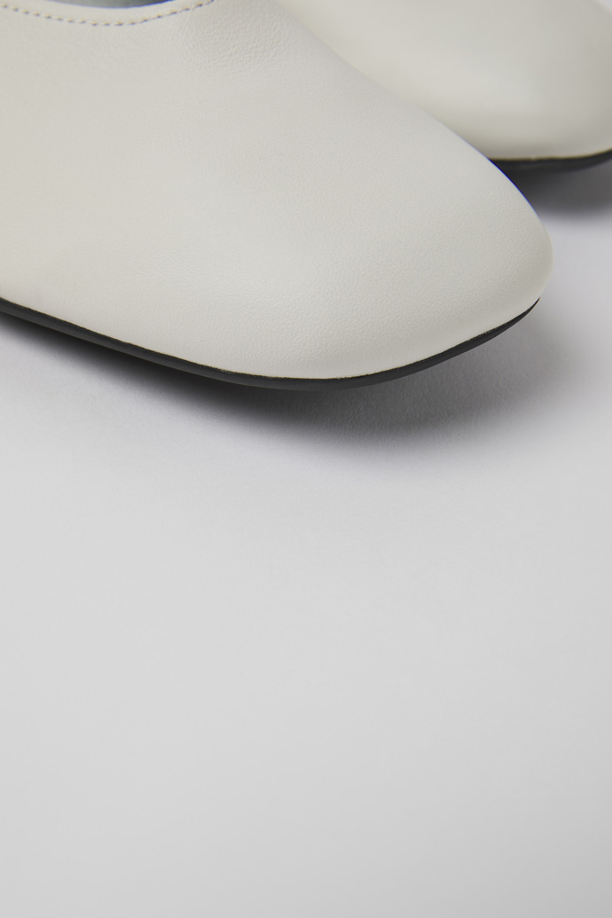 Camper Casi Myra - Bailarinas de piel blancas para mujer