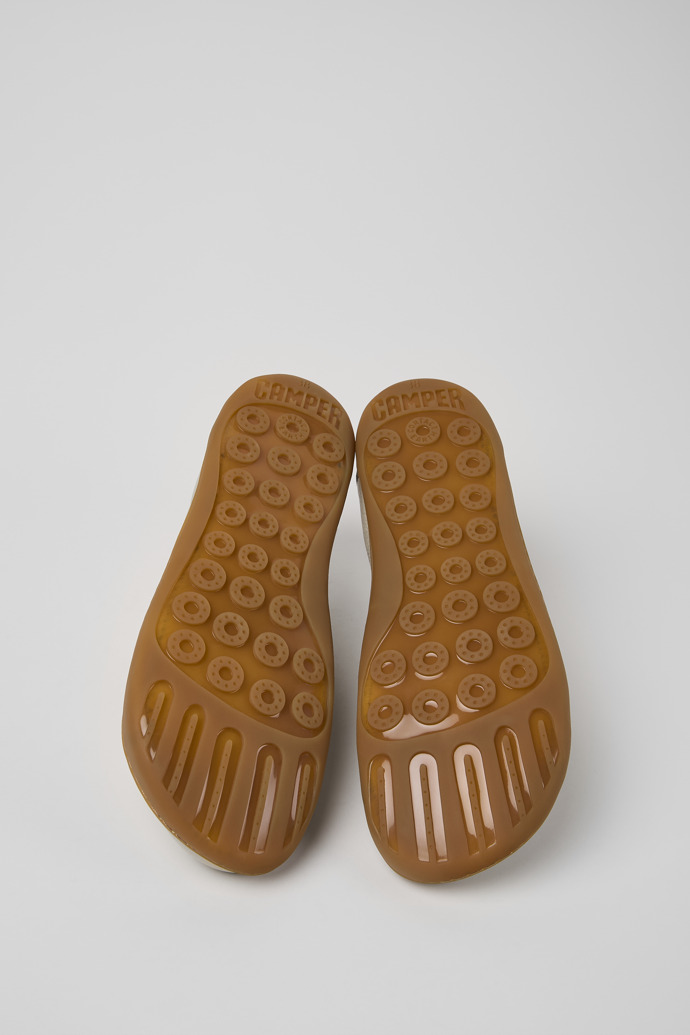 Camper Peu - Zapato de piel gris para mujer.