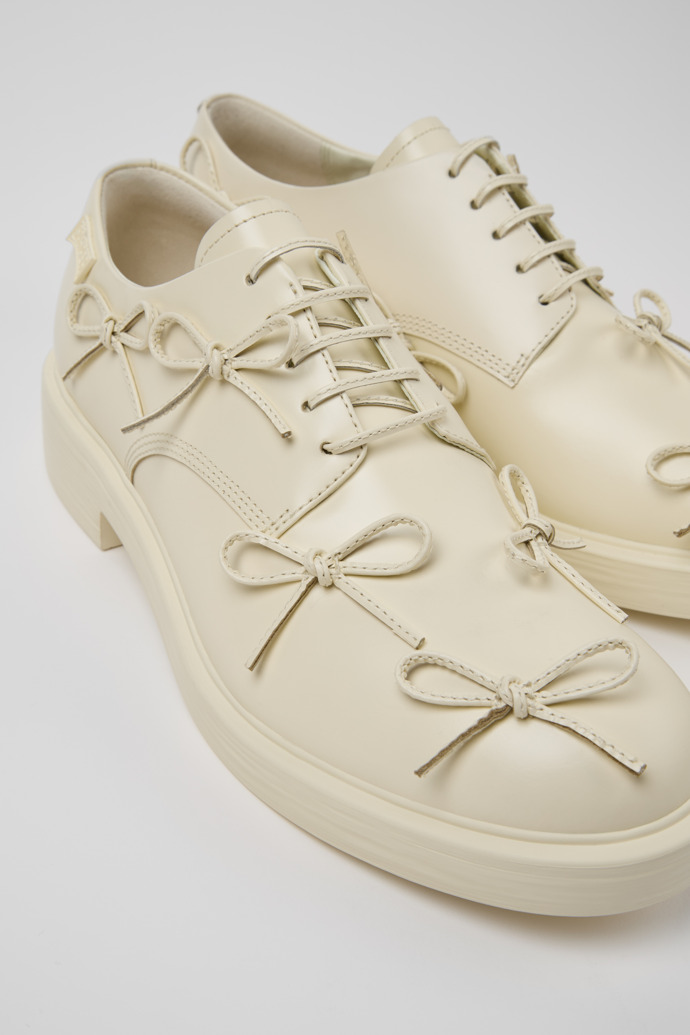 Camper Dean - Zapato de piel blanco para hombre.