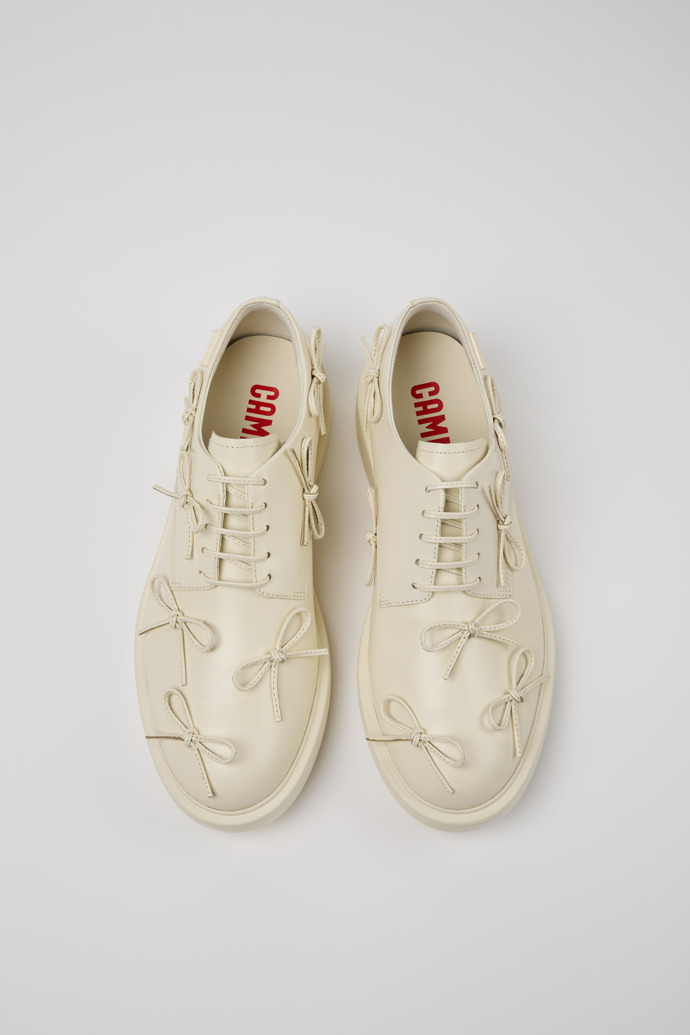 Camper Dean - Zapato de piel blanco para hombre.