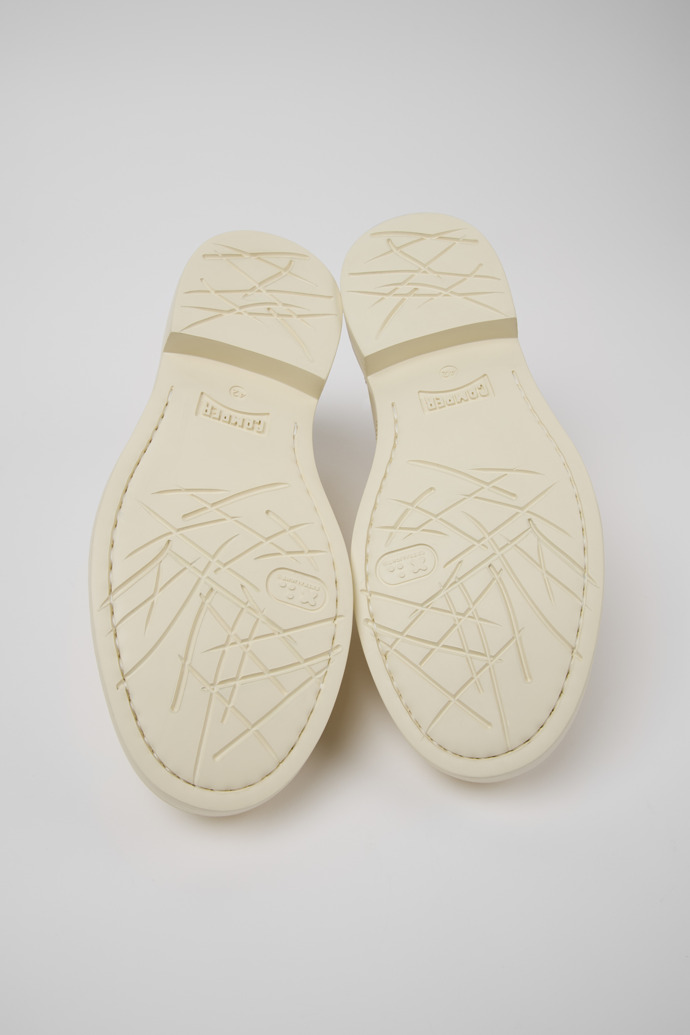 Camper Dean - Zapato de piel blanco para hombre.